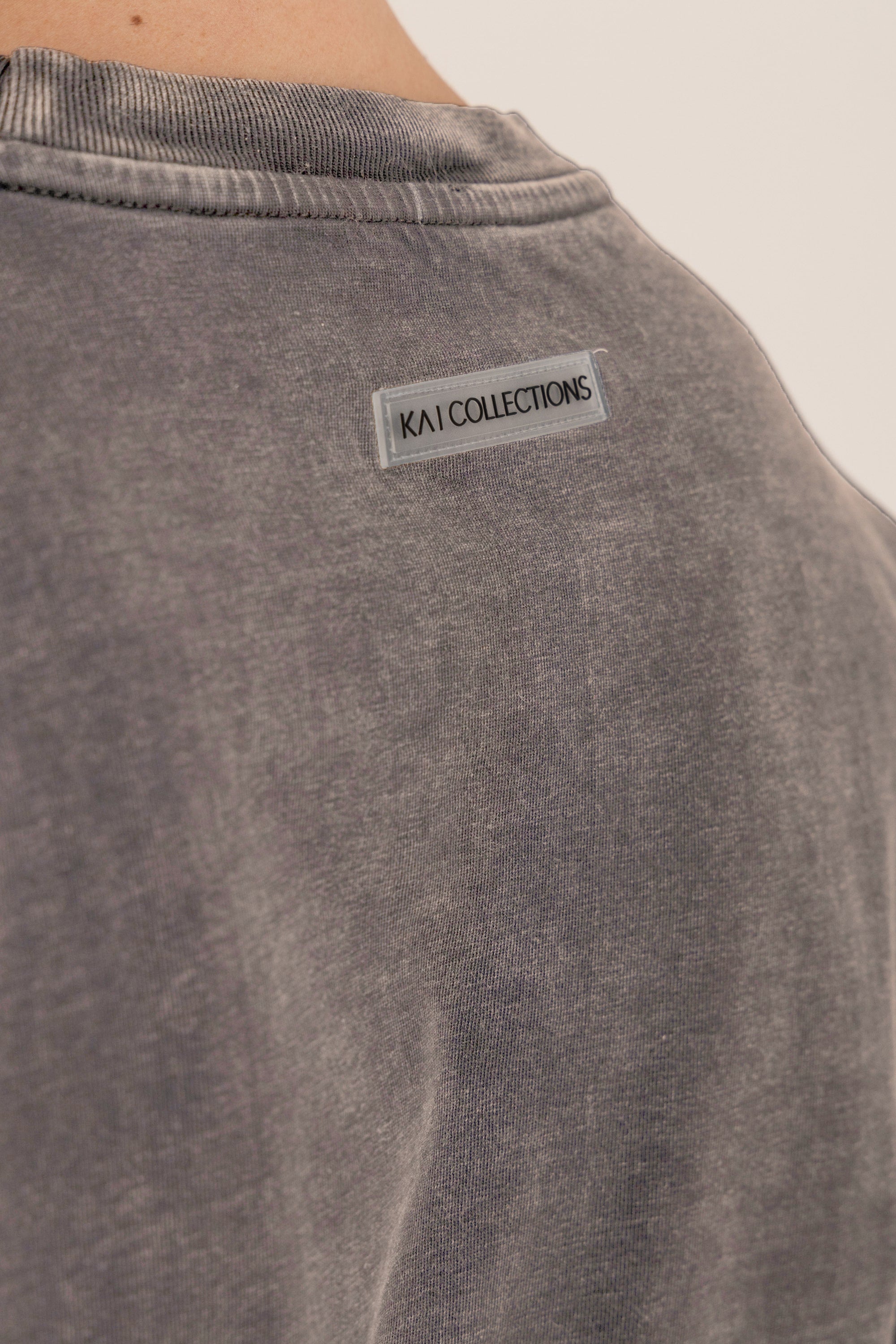 Grey Acid Wash Long Sleeve T-Shirt Grey Acid Wash Long Sleeve T-Shirt