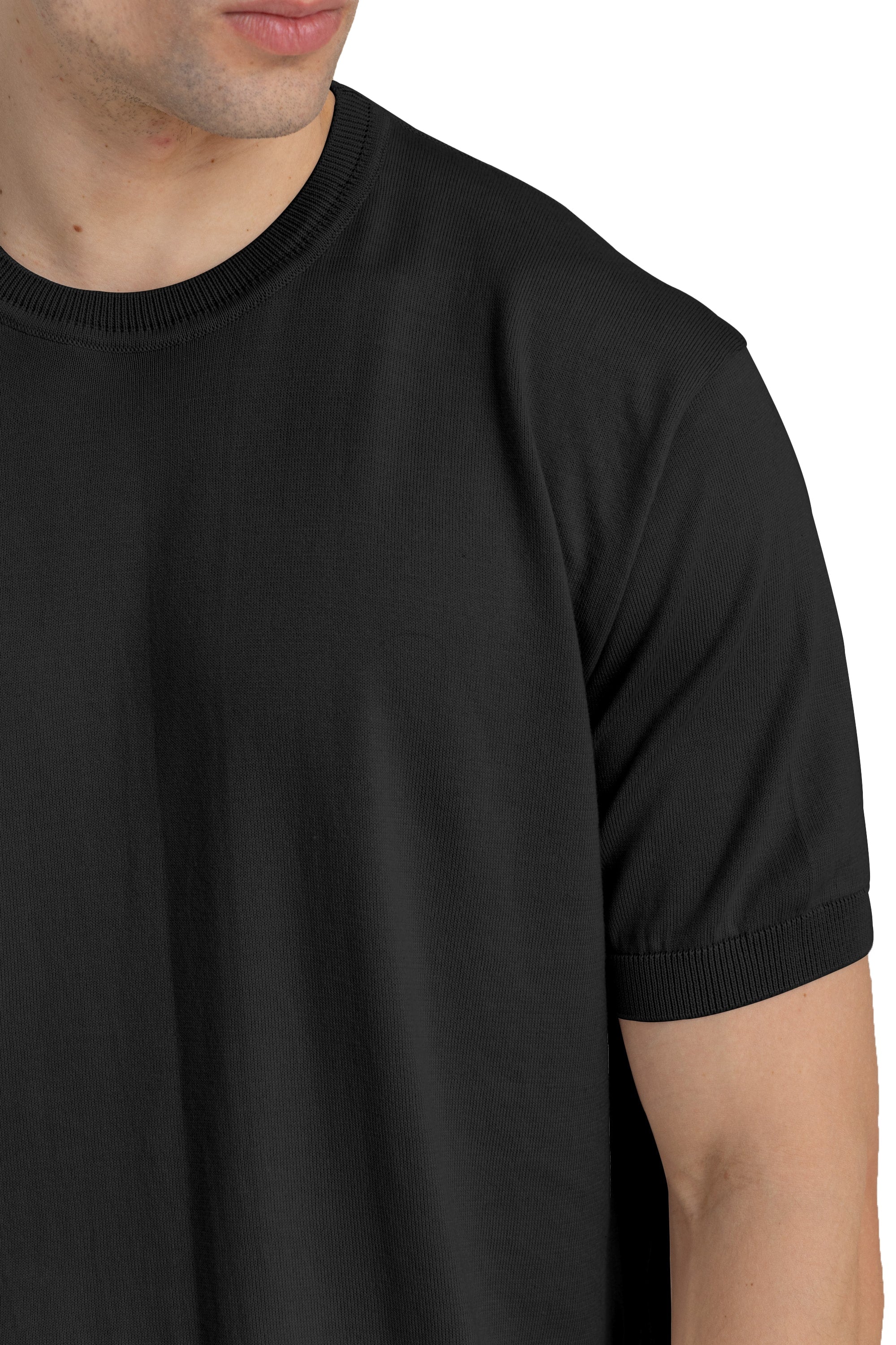 Black Knitted T-Shirt Black Knitted T-Shirt