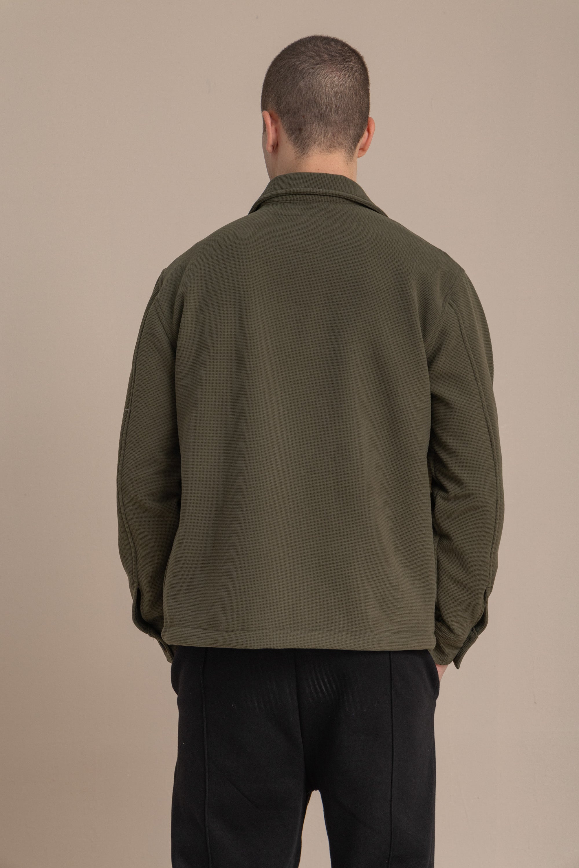 Olive Textured Over Shirt Olive Textured Over Shirt