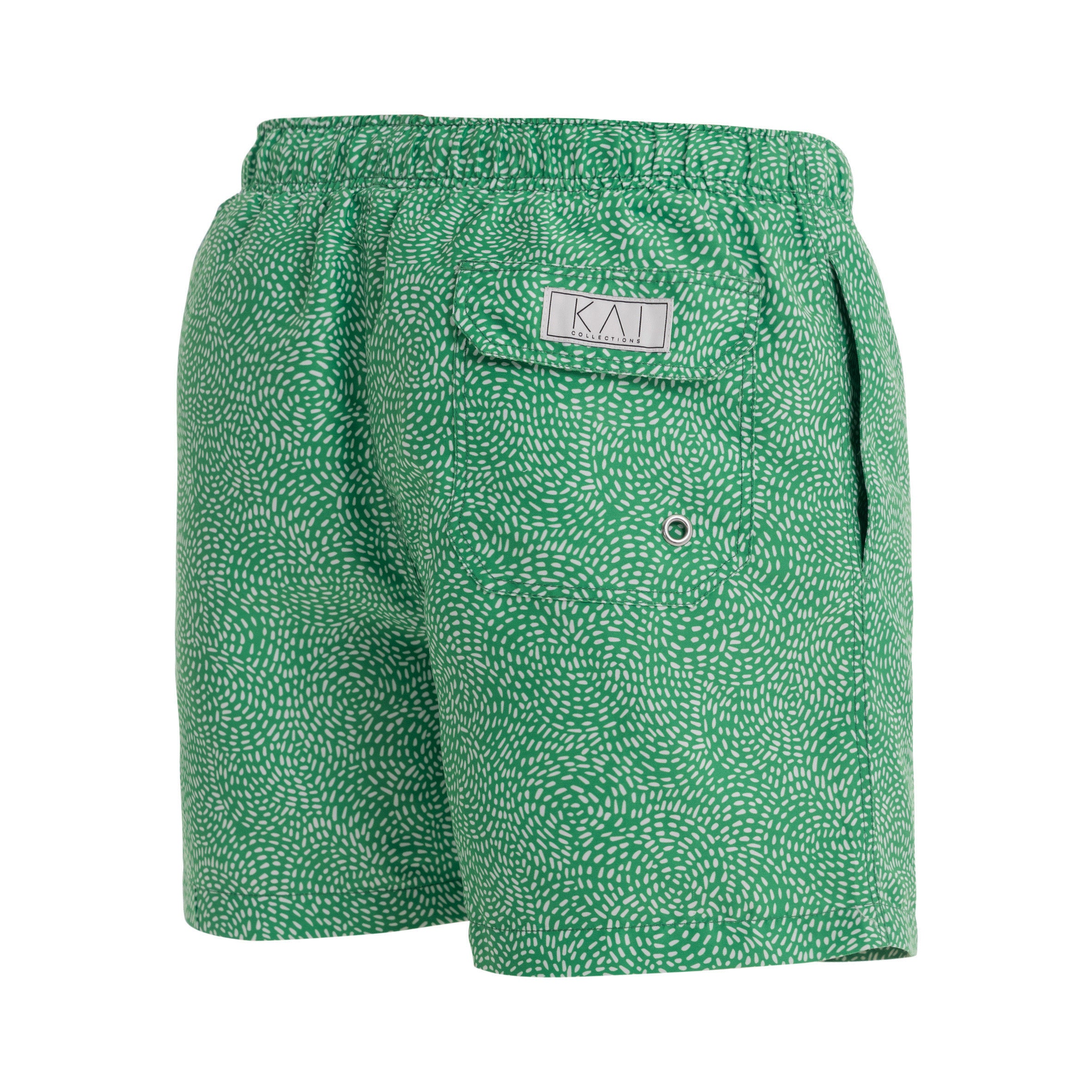 Green Spiral Swim Shorts Green Spiral Swim Shorts