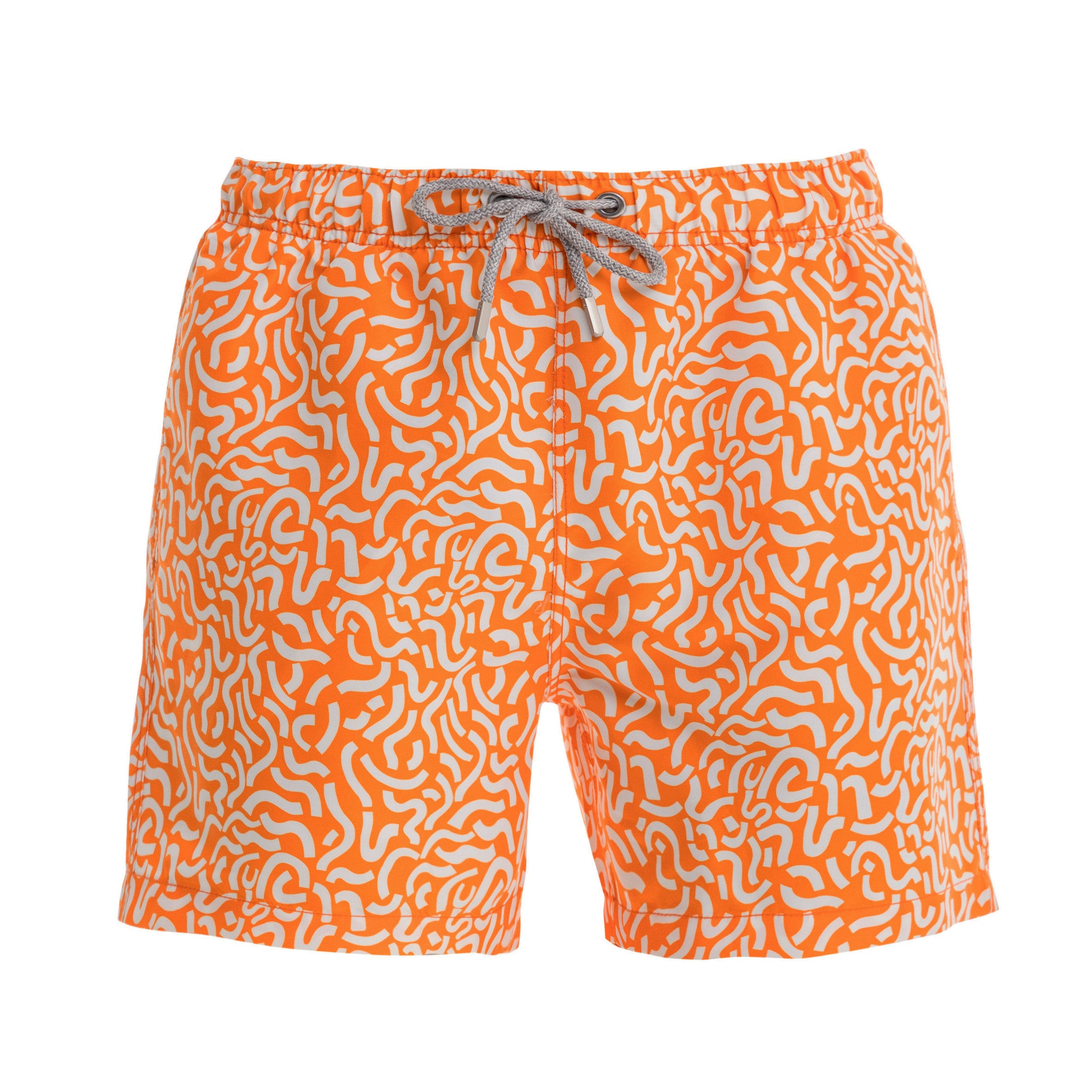 Orange Tangle Swim Shorts