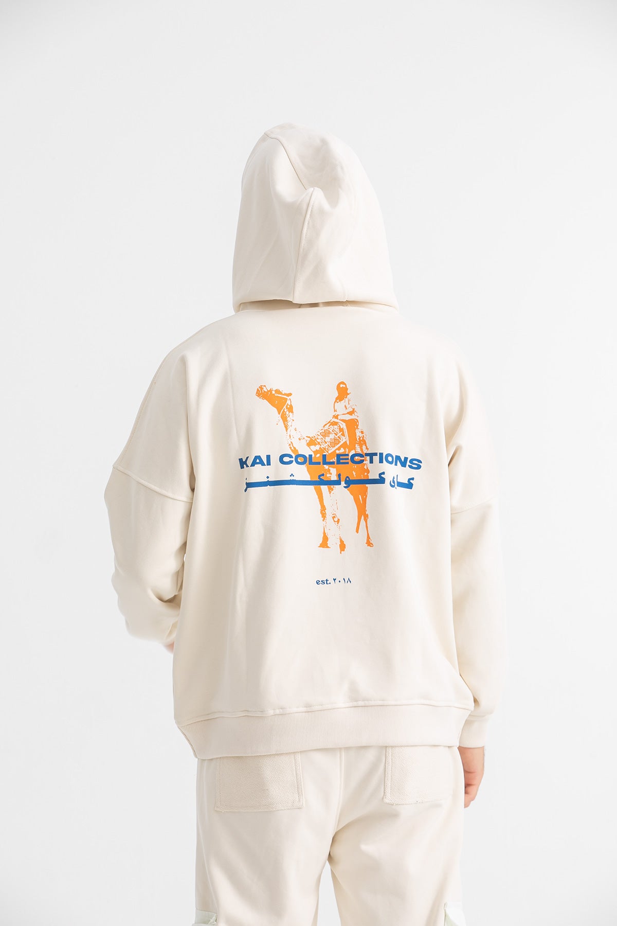 Unisex Orange Camel Rider Hoodie
