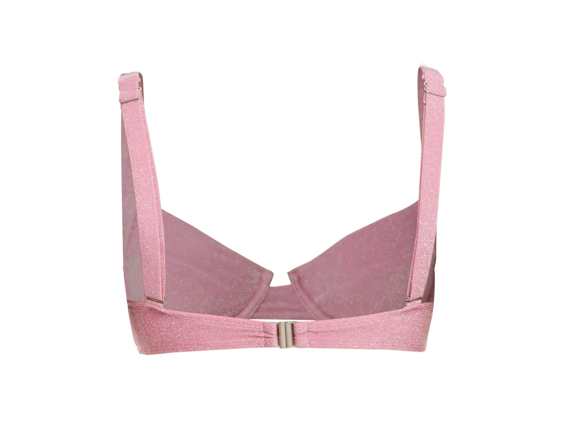 Pink Sparkle Maui Bikini Top