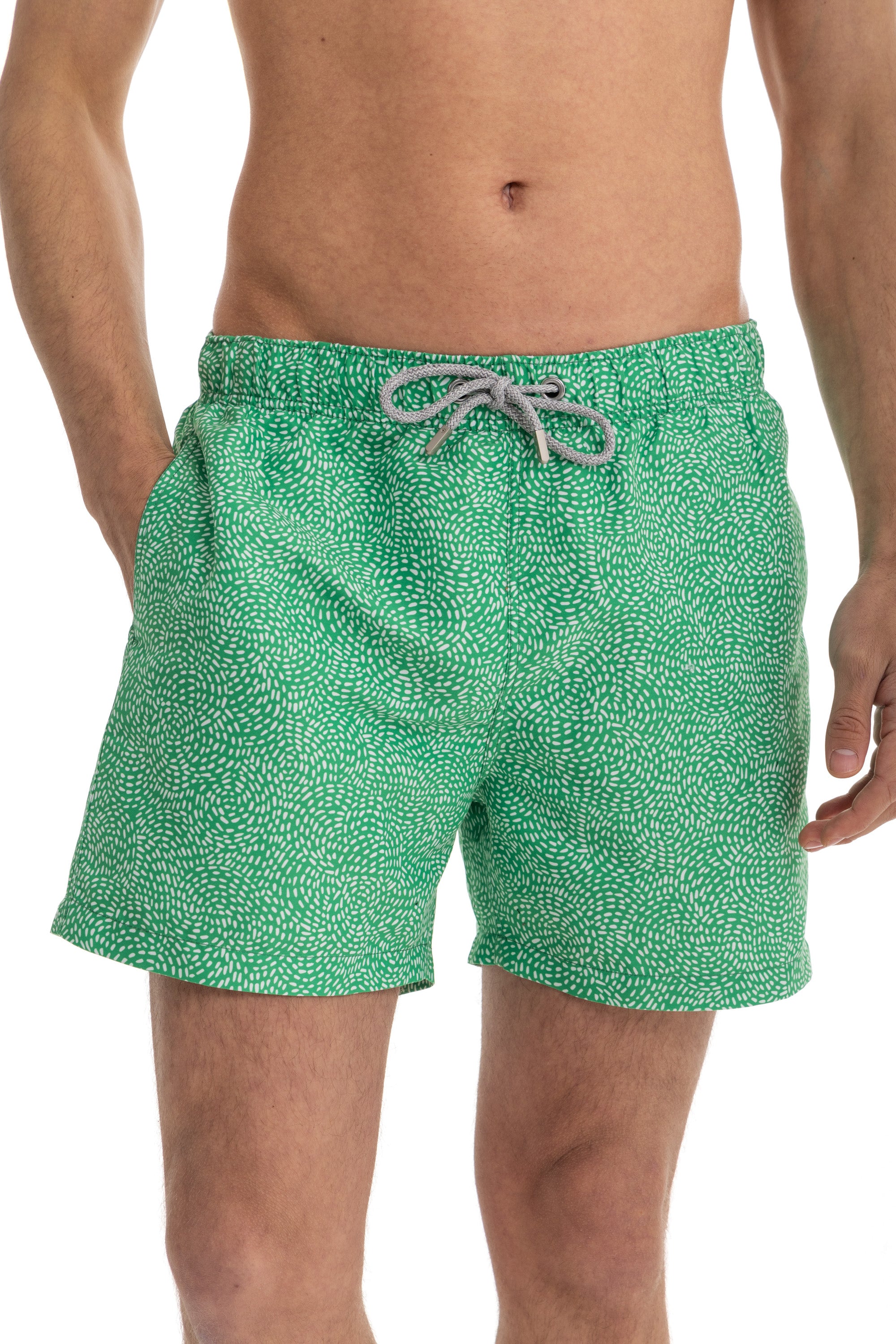 Green Spiral Swim Shorts Green Spiral Swim Shorts