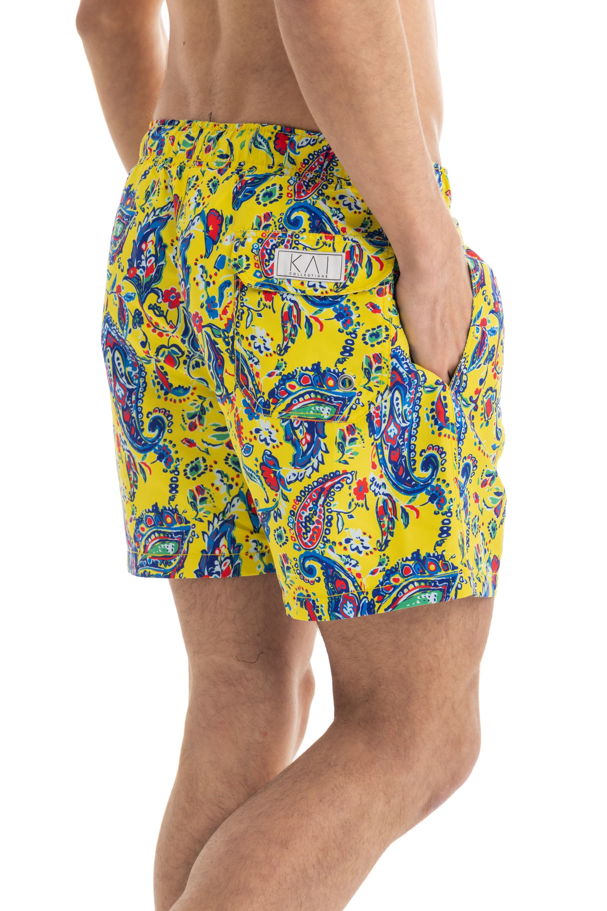 Yellow Paisley Swim Shorts Yellow Paisley Swim Shorts