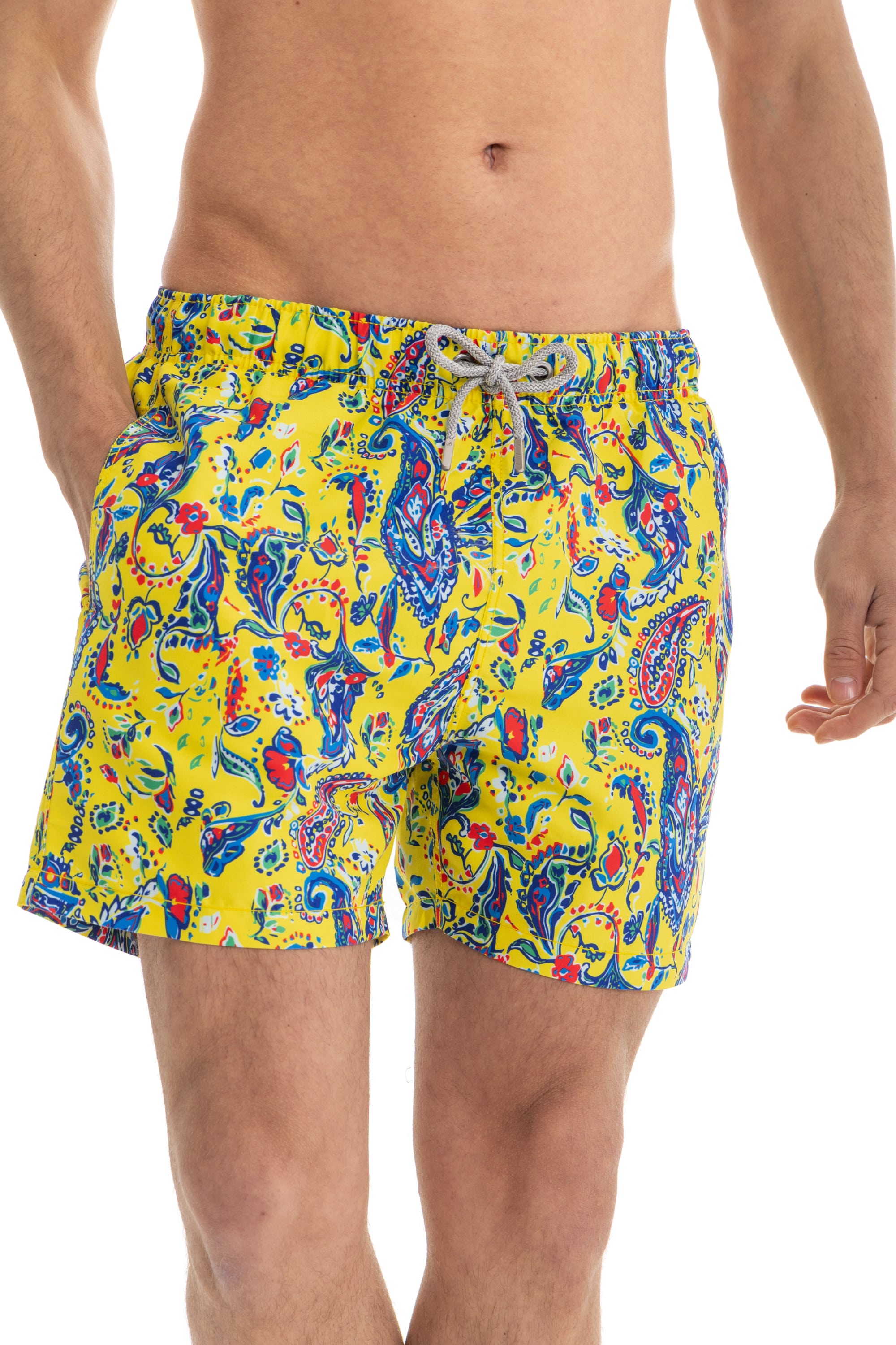 Yellow Paisley Swim Shorts Yellow Paisley Swim Shorts