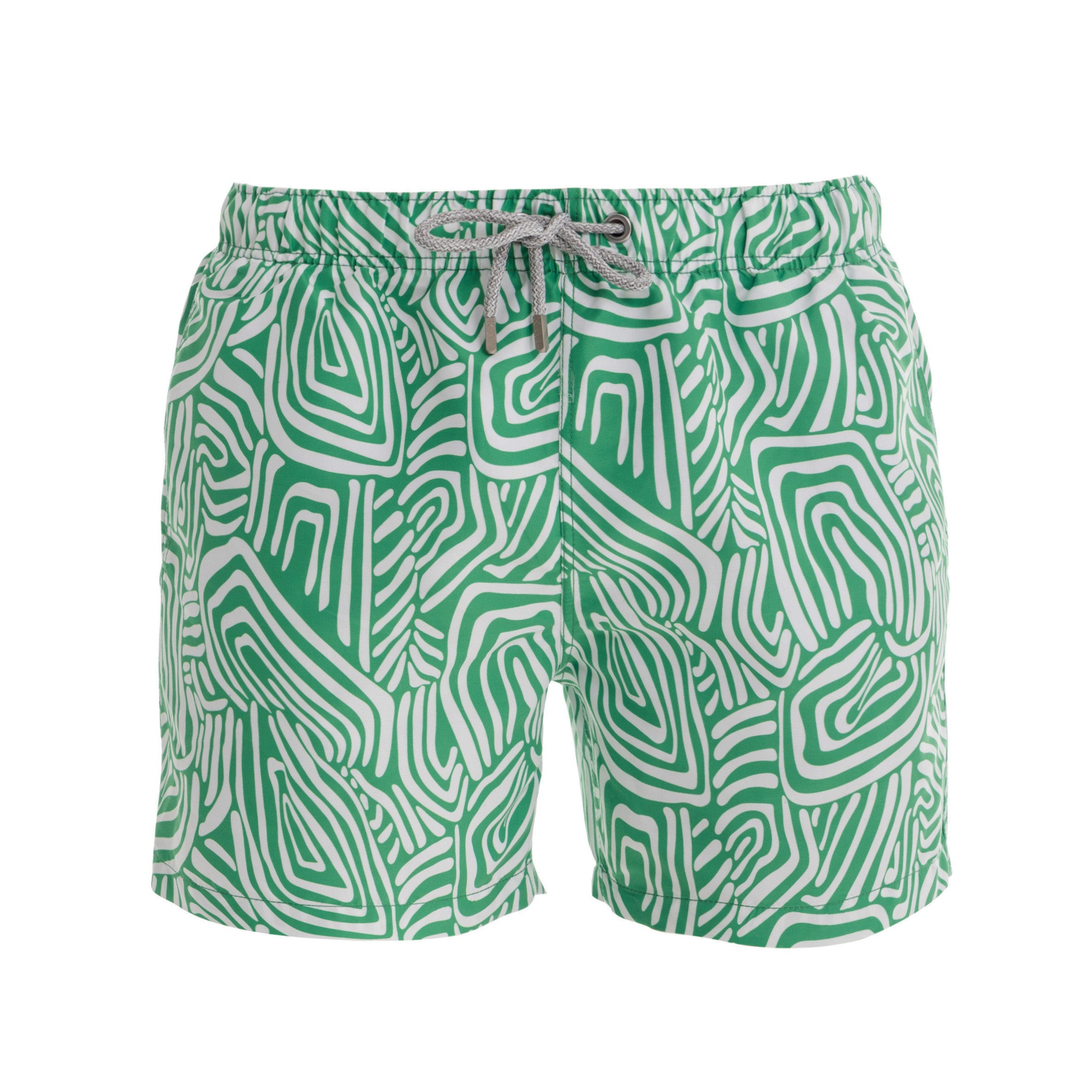 Green Labyrinth Swim Shorts