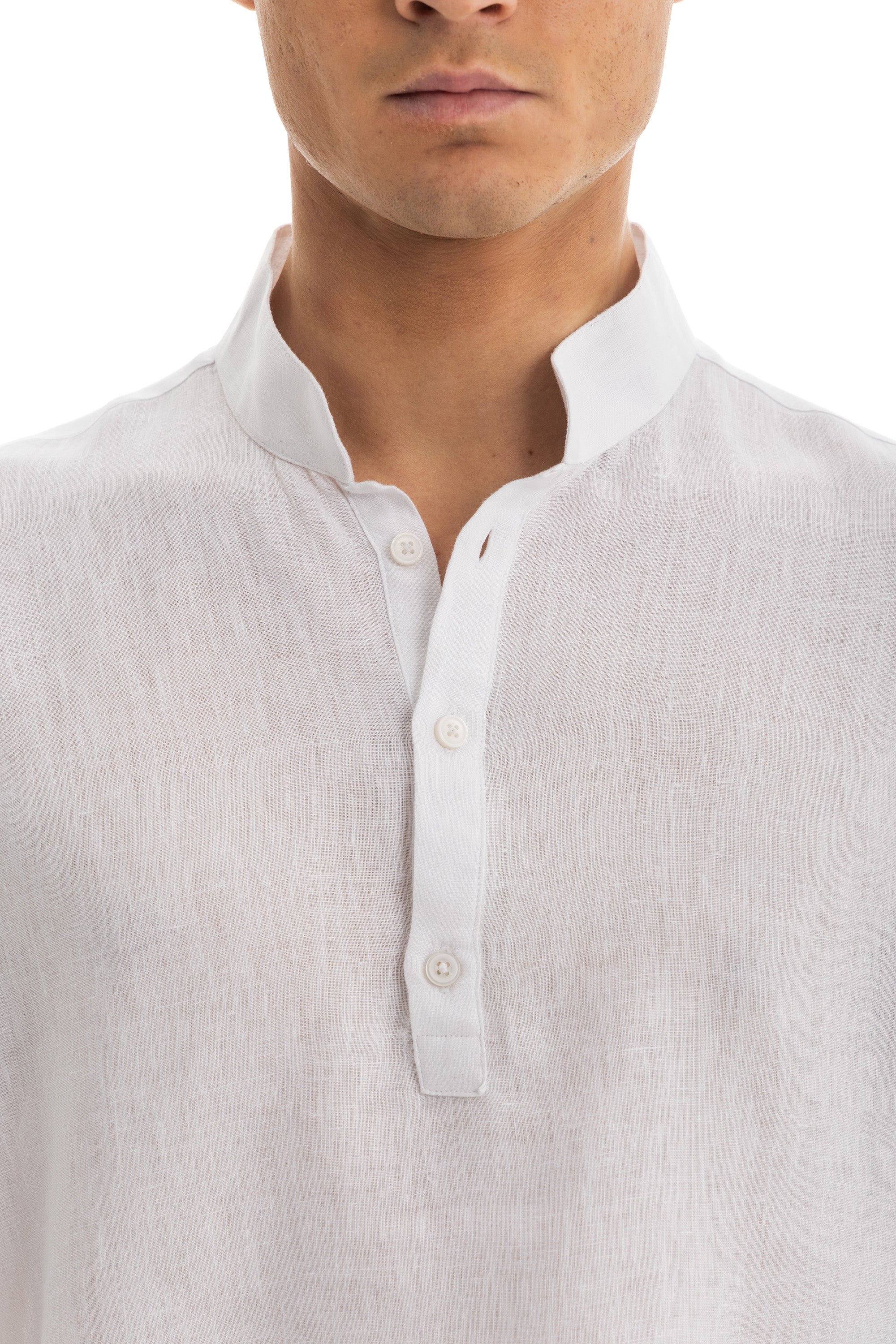 White Kaftan Linen Shirt White Kaftan Linen Shirt