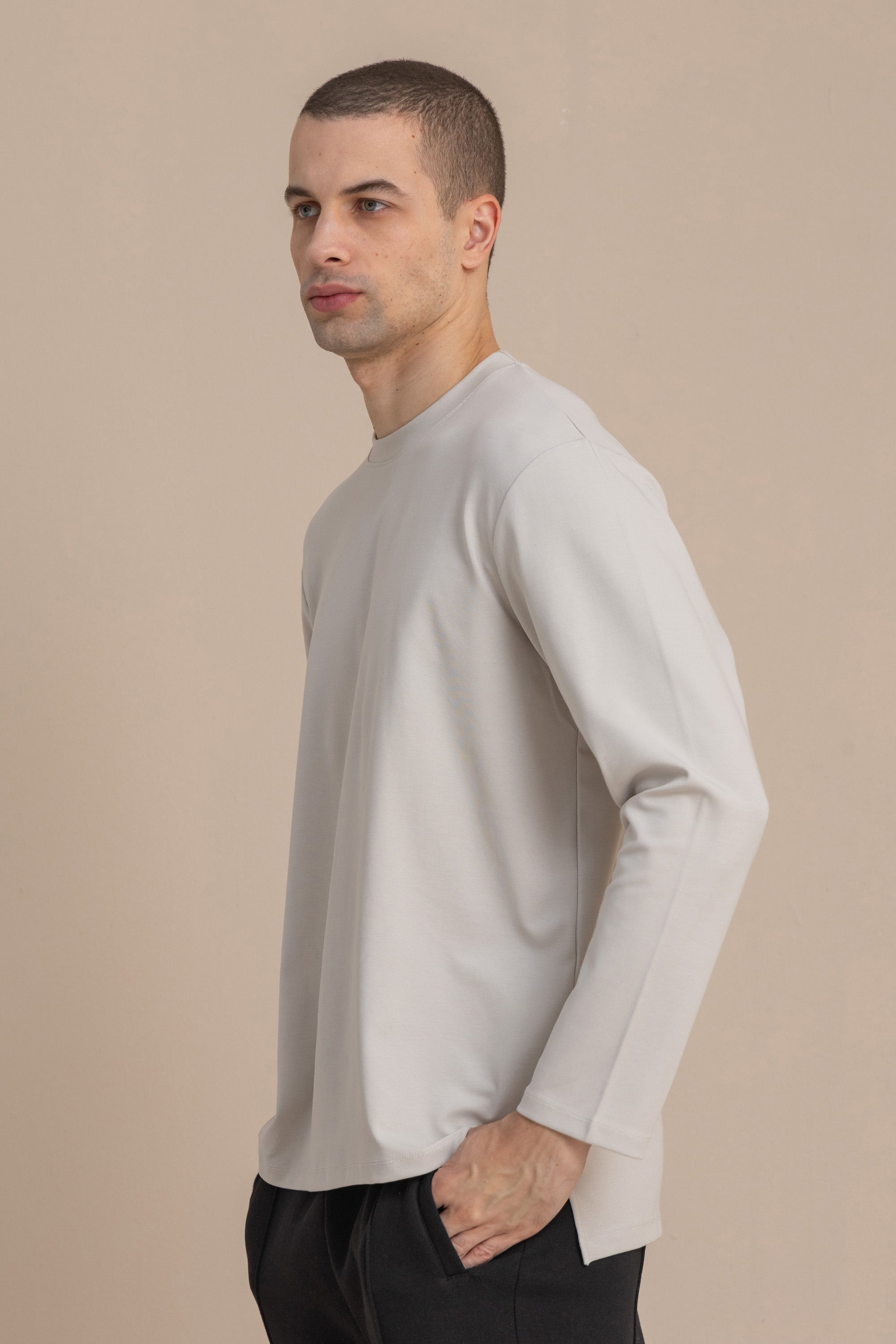 Grey Long Sleeve Premium T-Shirt Grey Long Sleeve Premium T-Shirt