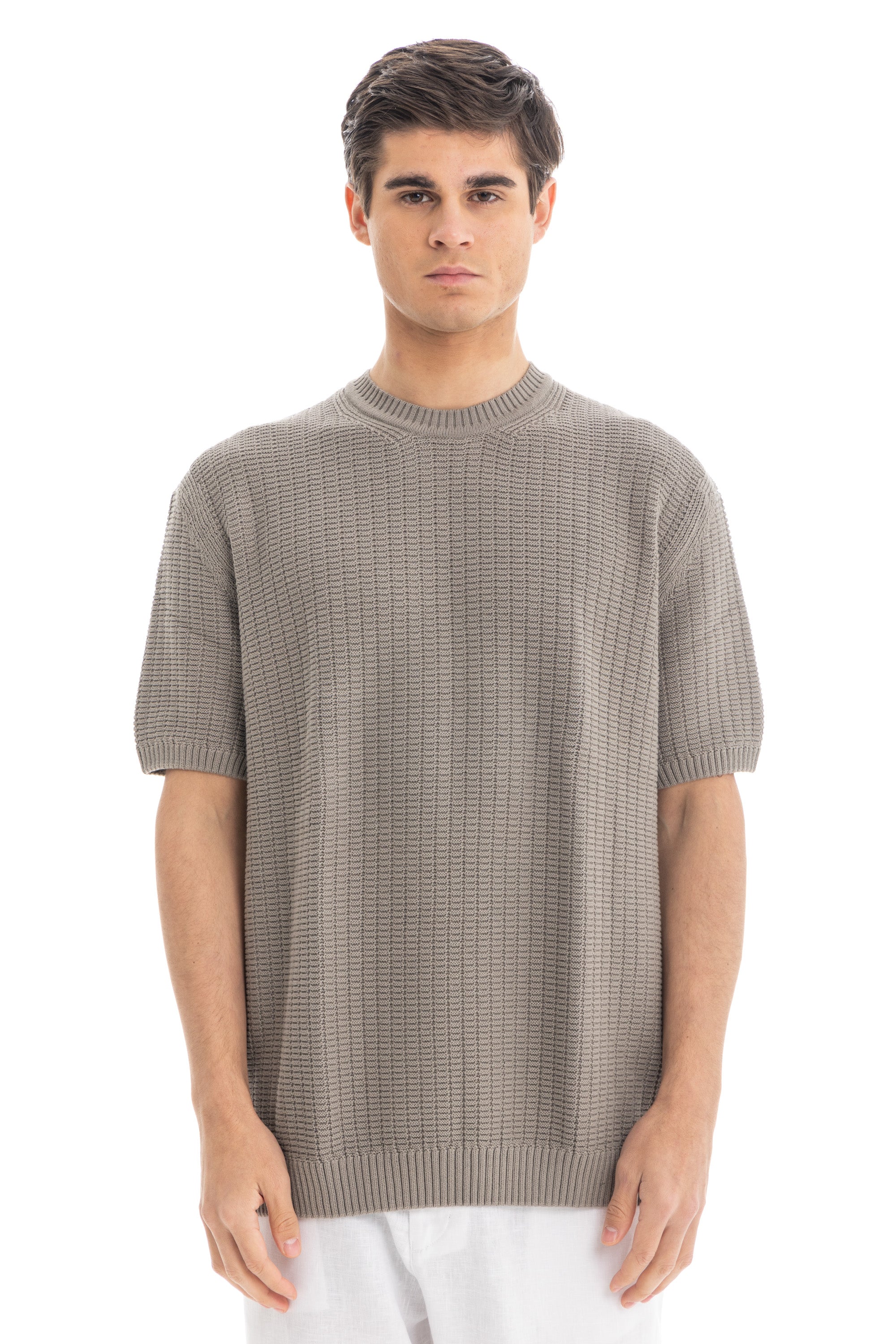 Olive Knit Heavy T-Shirt