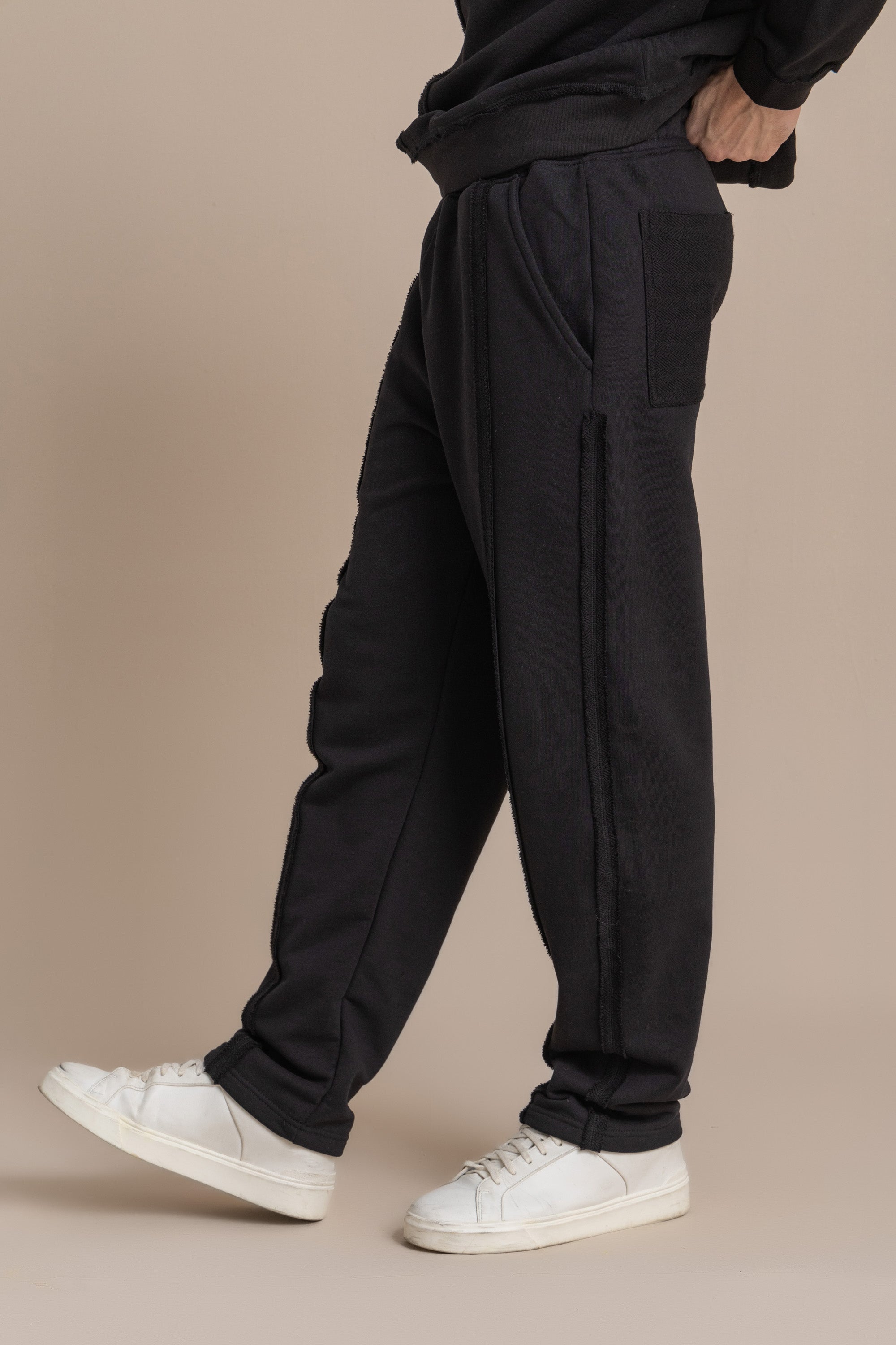 Unisex Black Distressed Sweatpants Unisex Black Distressed Sweatpants