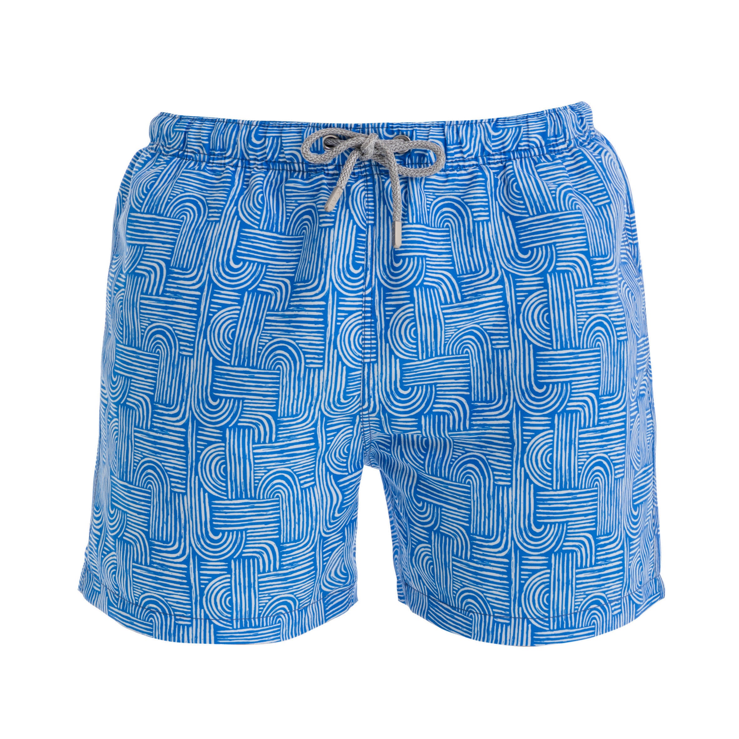 Blue Maze Swim Shorts
