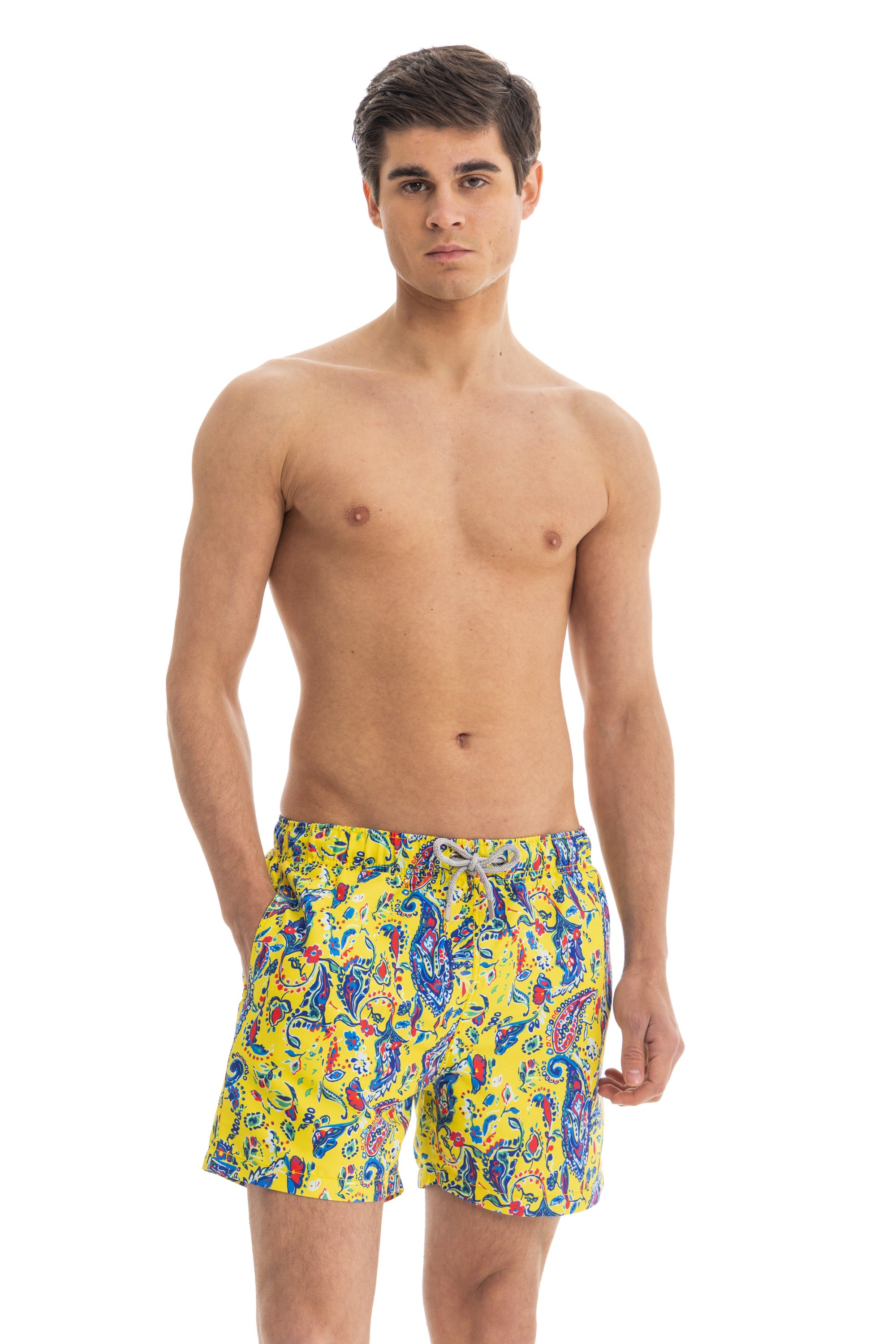 Yellow Paisley Swim Shorts Yellow Paisley Swim Shorts