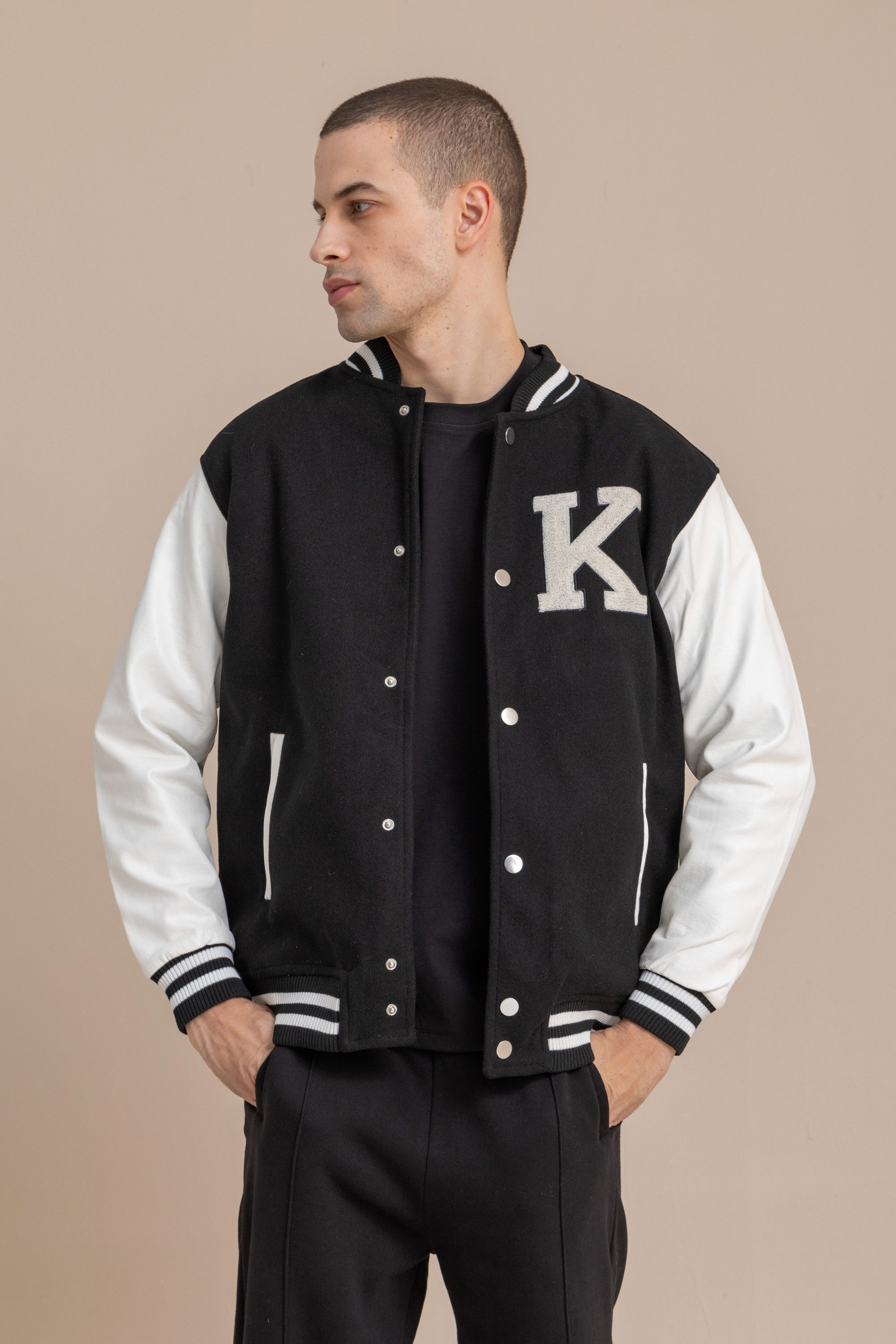 Black Varsity Jacket Black Varsity Jacket